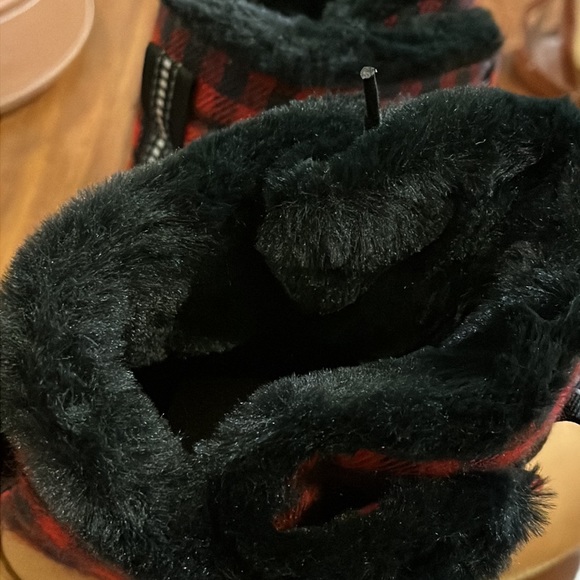 Timberland 6” Waterproof Puffer Boots Buffalo Plaid Wheat new Men’s Size 13 - Picture 11 of 14